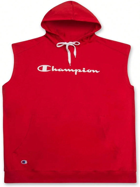 Champion Champion Big And Tall Sleeveless Hoodies For Men – Mens Popover Workout Hoodies